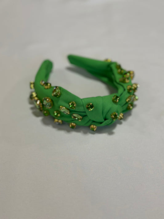 Embellished Headband in Green