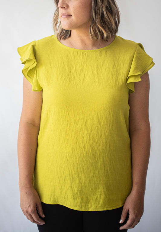 Flutter Top in Lime